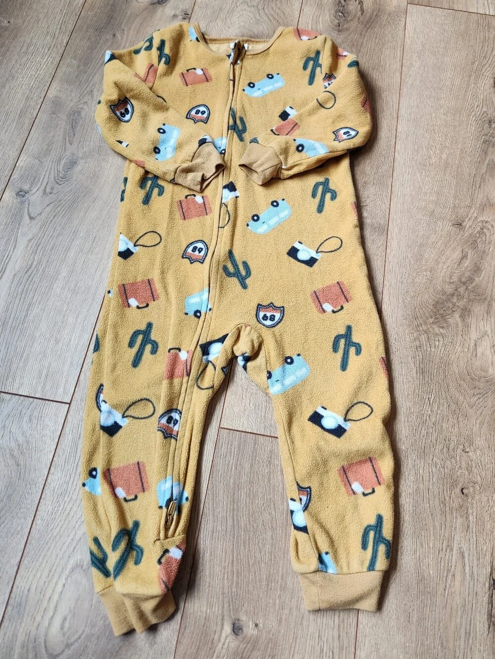 3t Gerber Fleece Road Trip Footless pjs